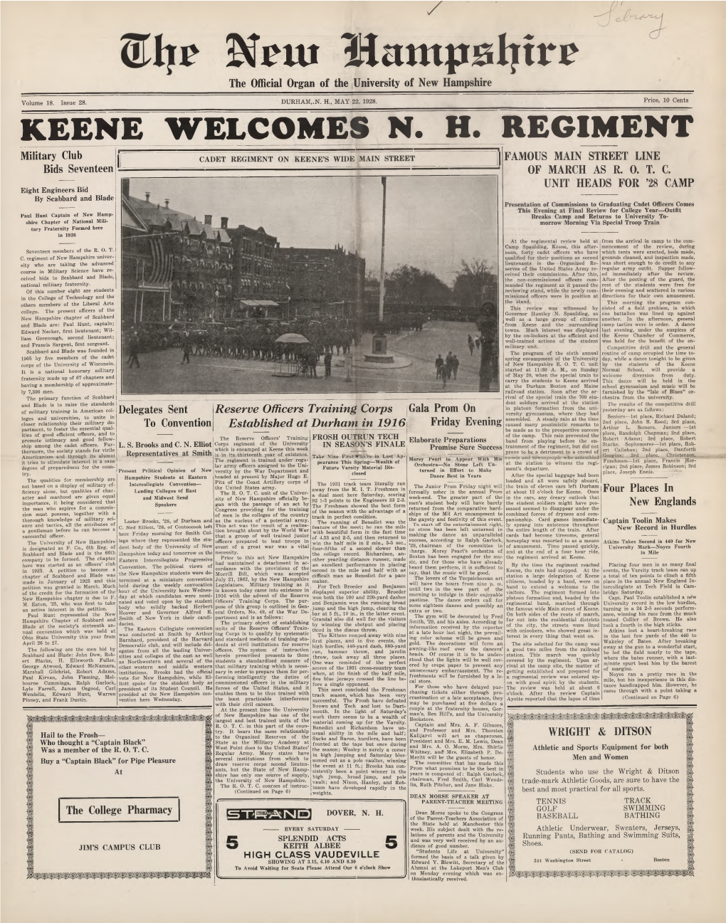 Keene Welcomes Nh Regiment