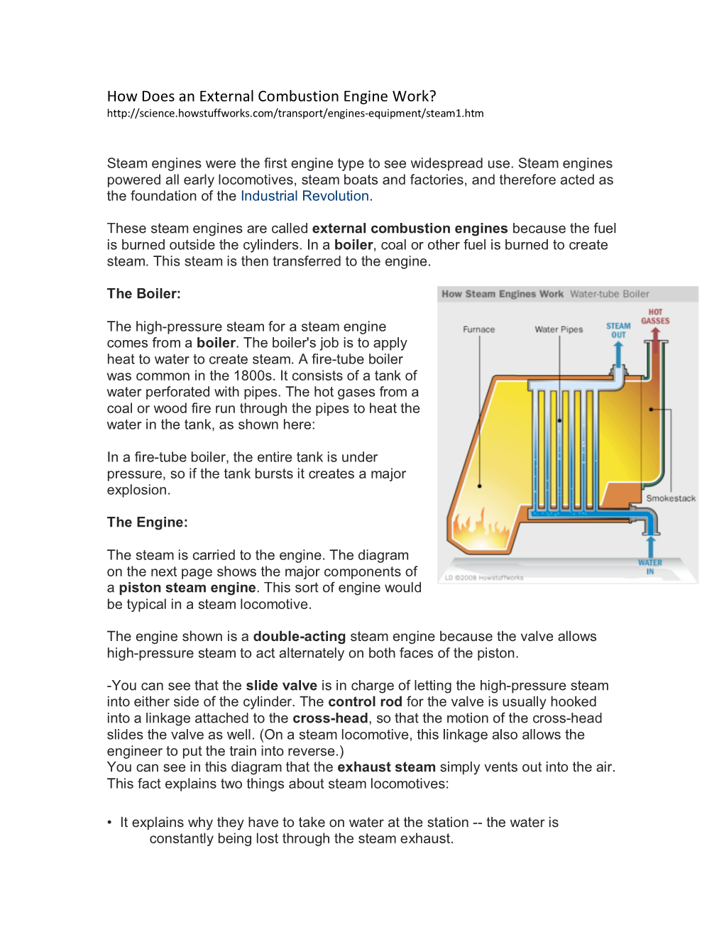 How Does an External Combustion Engine Work?