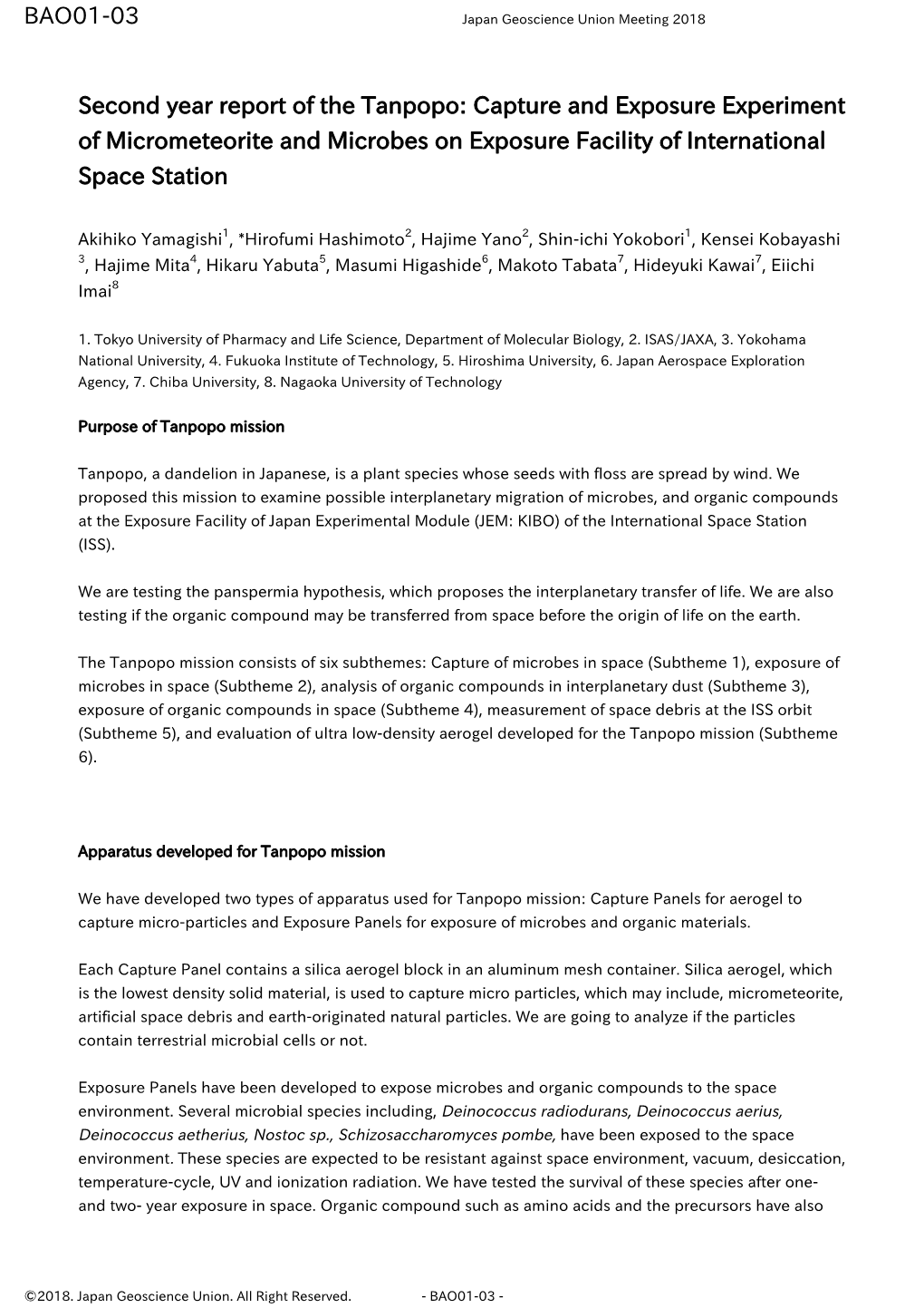 Second Year Report of the Tanpopo: Capture and Exposure Experiment of Micrometeorite and Microbes on Exposure Facility of International Space Station