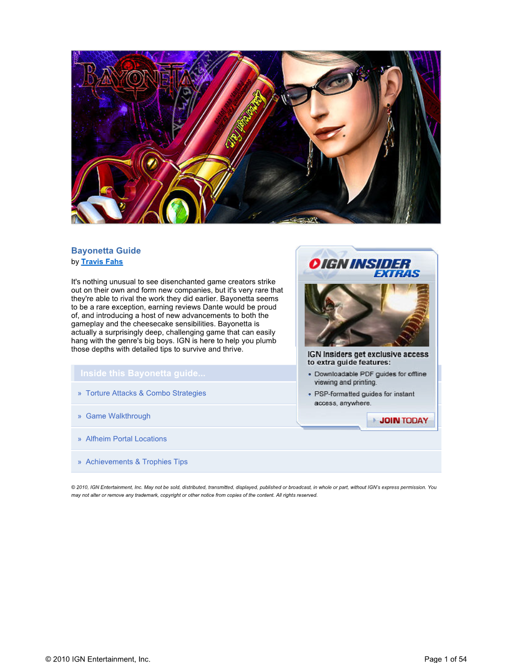 Inside This Bayonetta Guide