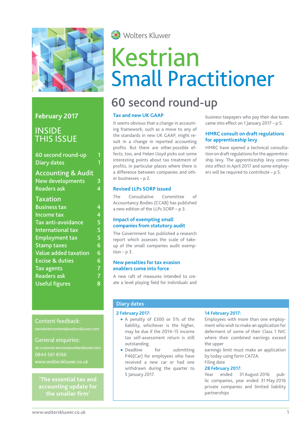 Kestrian Small Practitioner 60 Second Round-Up