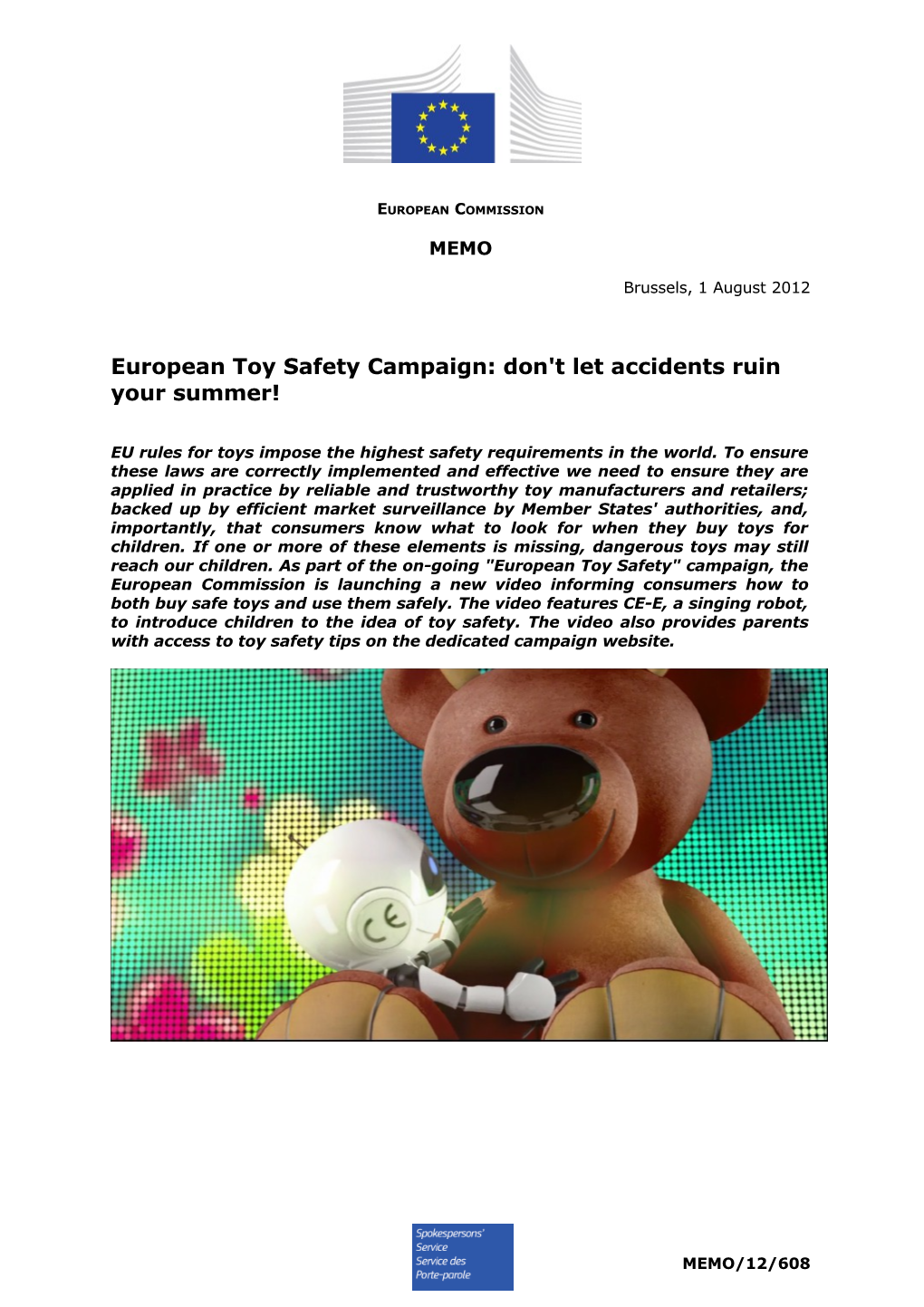 European Toy Safety Campaign: Don't Let Accidents Ruin Your Summer!