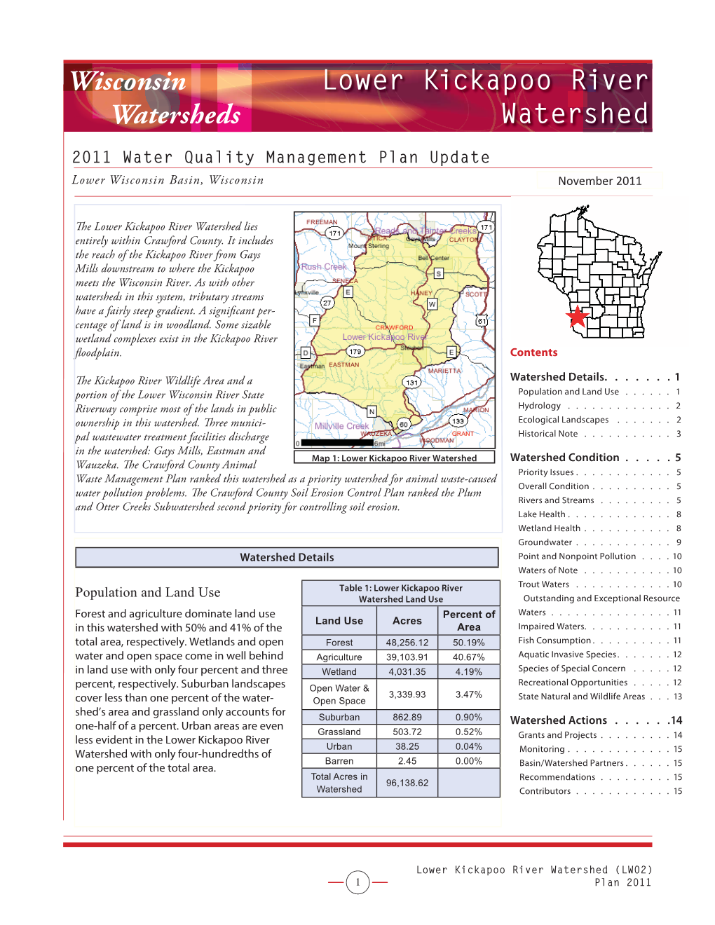 Lower Kickapoo River Watersheds Watershed