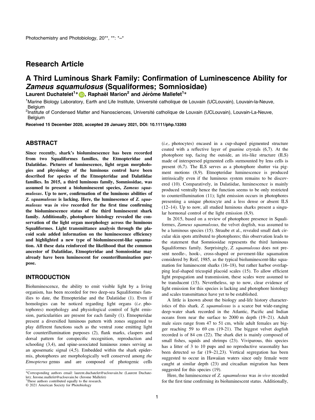 Squaliformes; Somniosidae