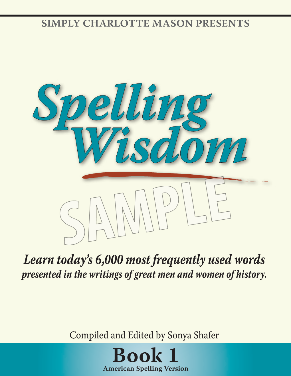 Spelling Wisdom Book 1 Sample