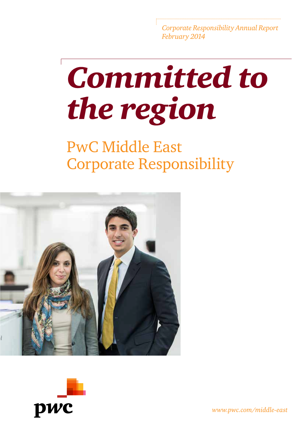 Committed to the Region Pwc Middle East Corporate Responsibility