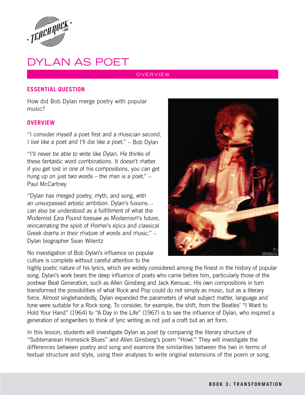 Dylan As Poet