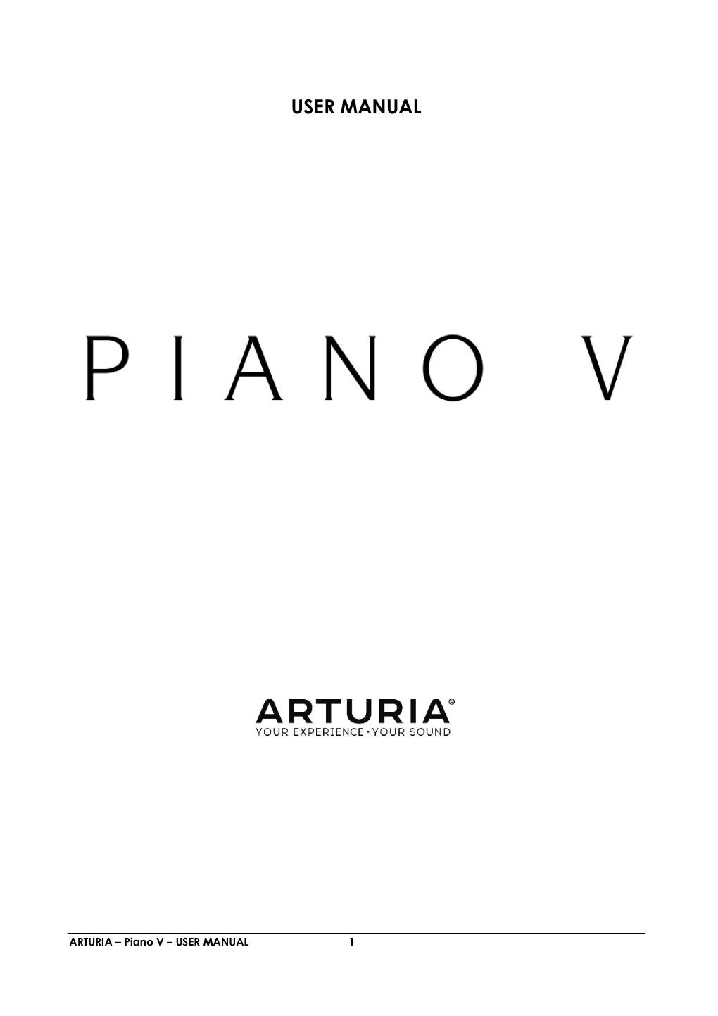 User Manual Piano V