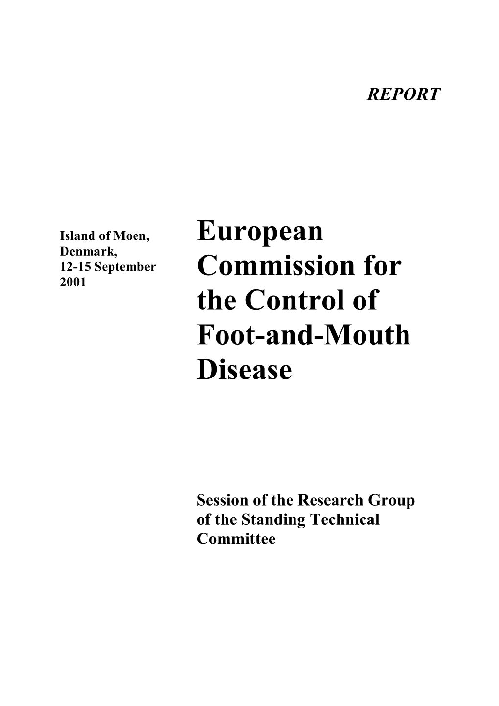 European Commission for the Control of Foot-And-Mouth Disease