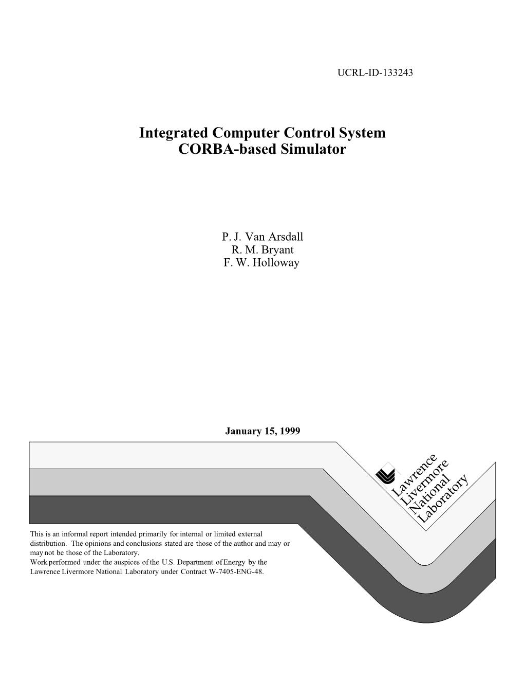 Integrated Computer Control System CORBA-Based Simulator