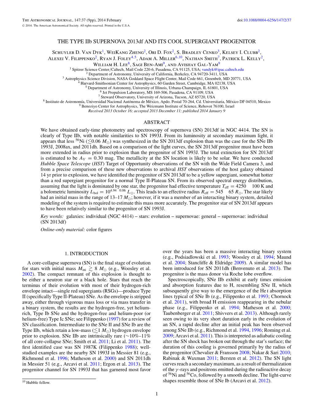 THE TYPE Iib SUPERNOVA 2013Df and ITS COOL SUPERGIANT PROGENITOR