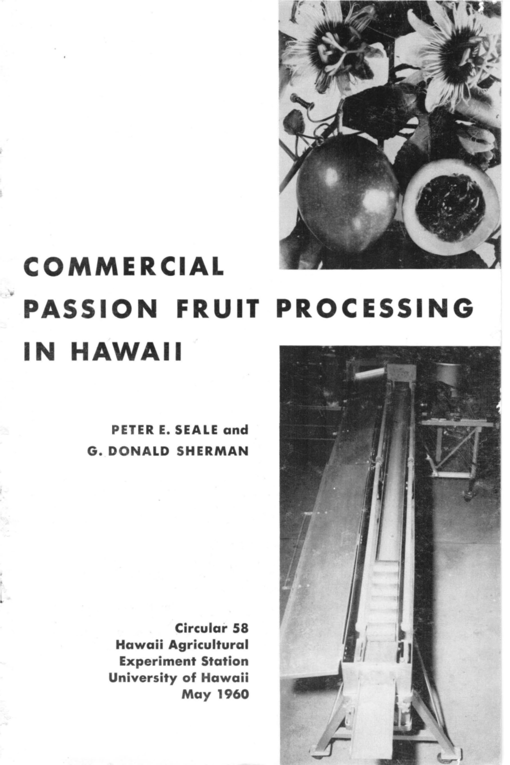 Commercial Passion Fruit Processing in Hawaii