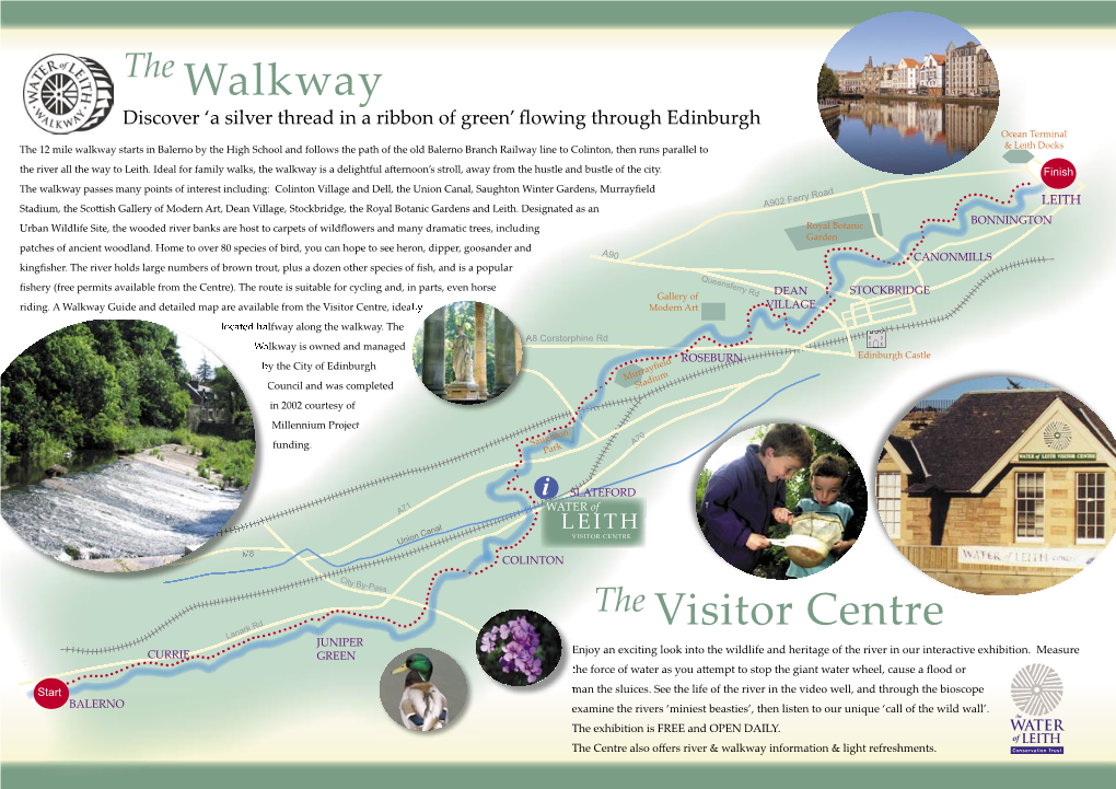 Map of the Water of Leith Walkway