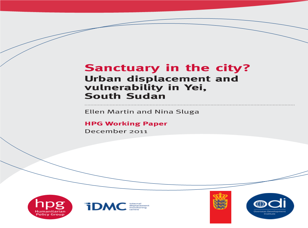 Urban Displacement and Vulnerability in Yei, South Sudan