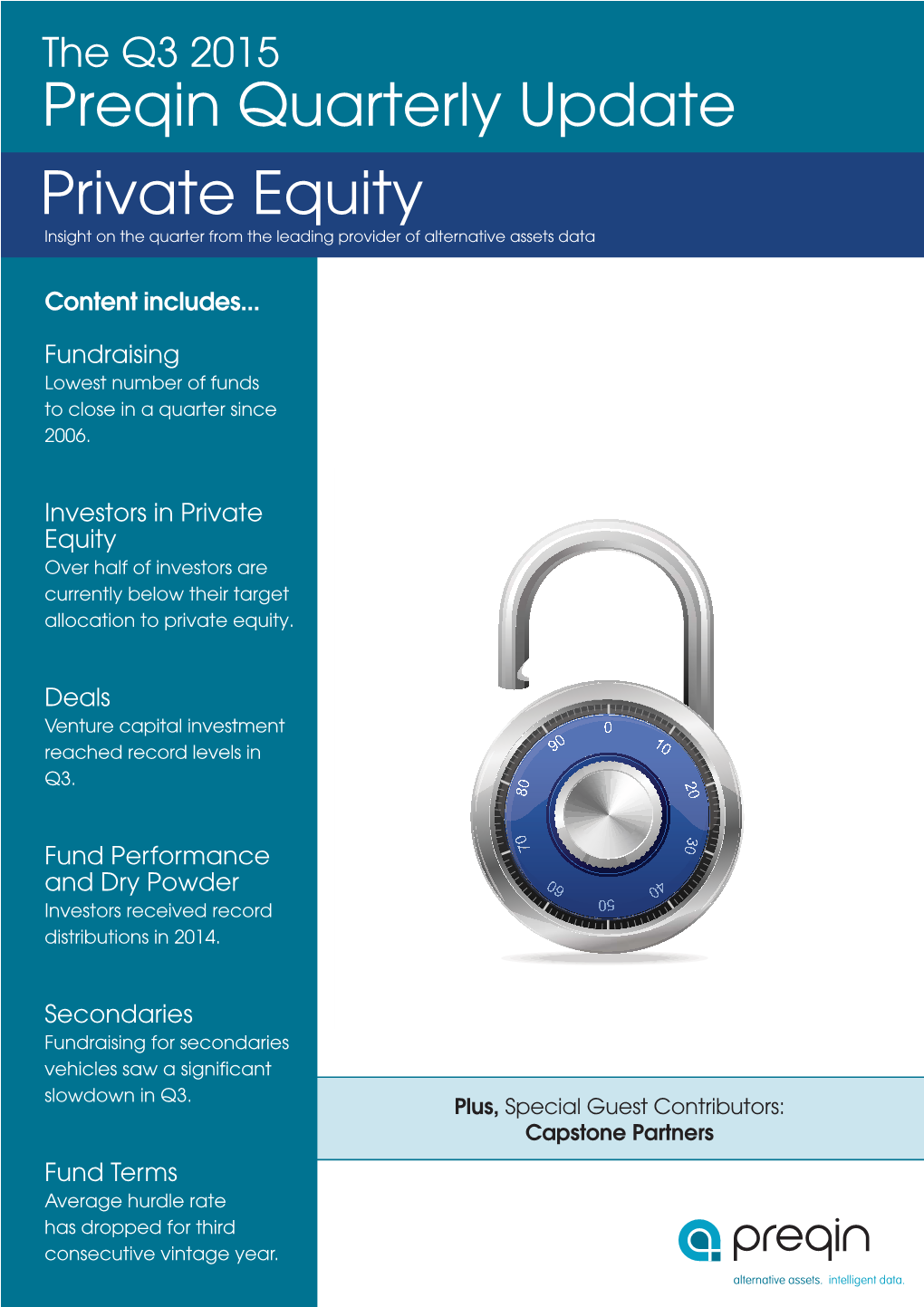 Preqin Quarterly Update Private Equity Insight on the Quarter from the Leading Provider of Alternative Assets Data