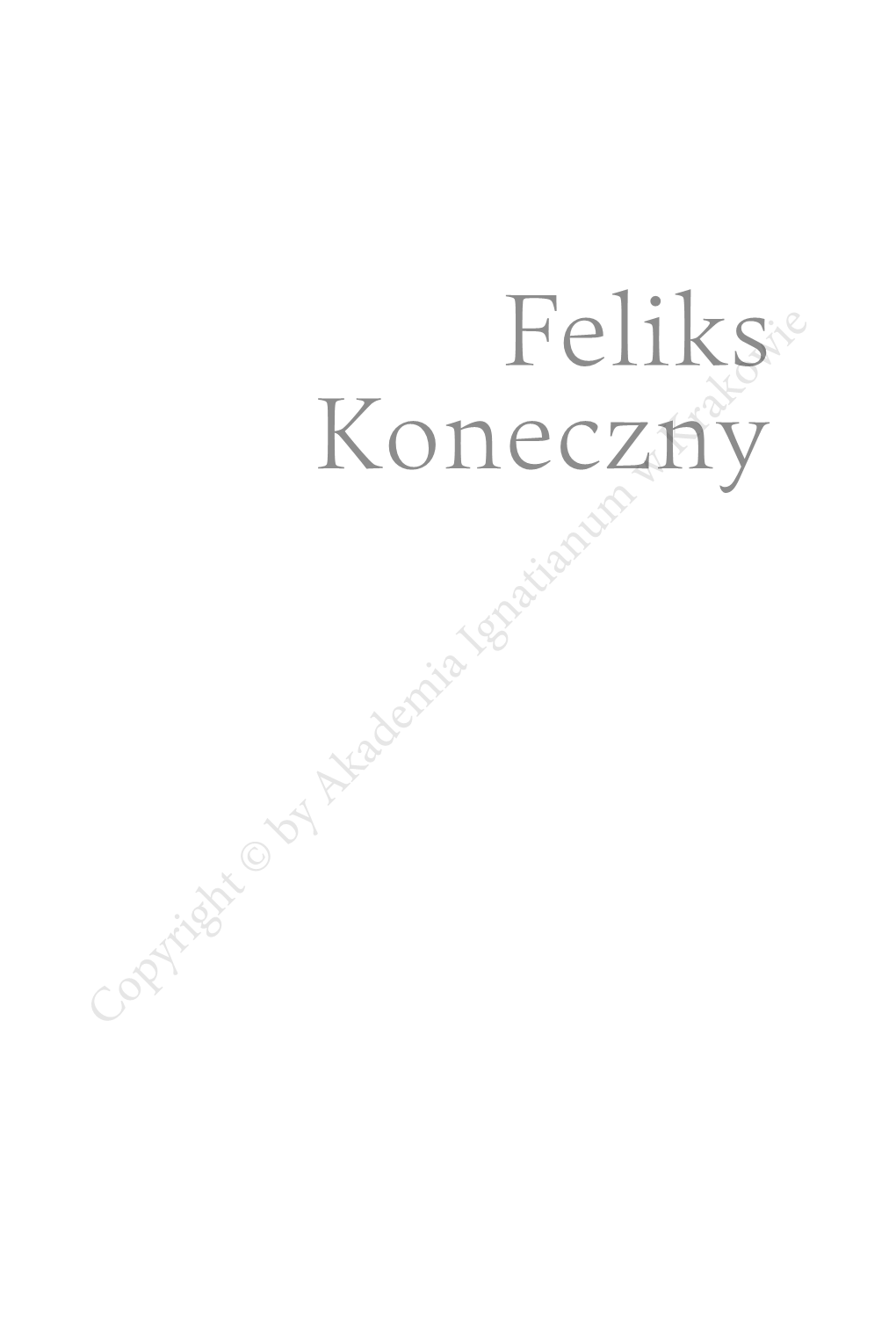 Feliks Koneczny