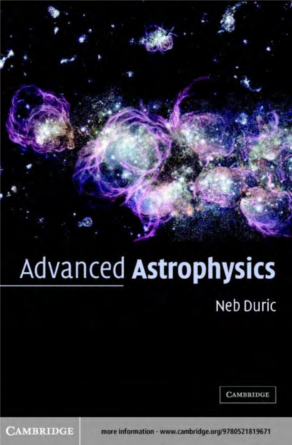 Advanced Astrophysics