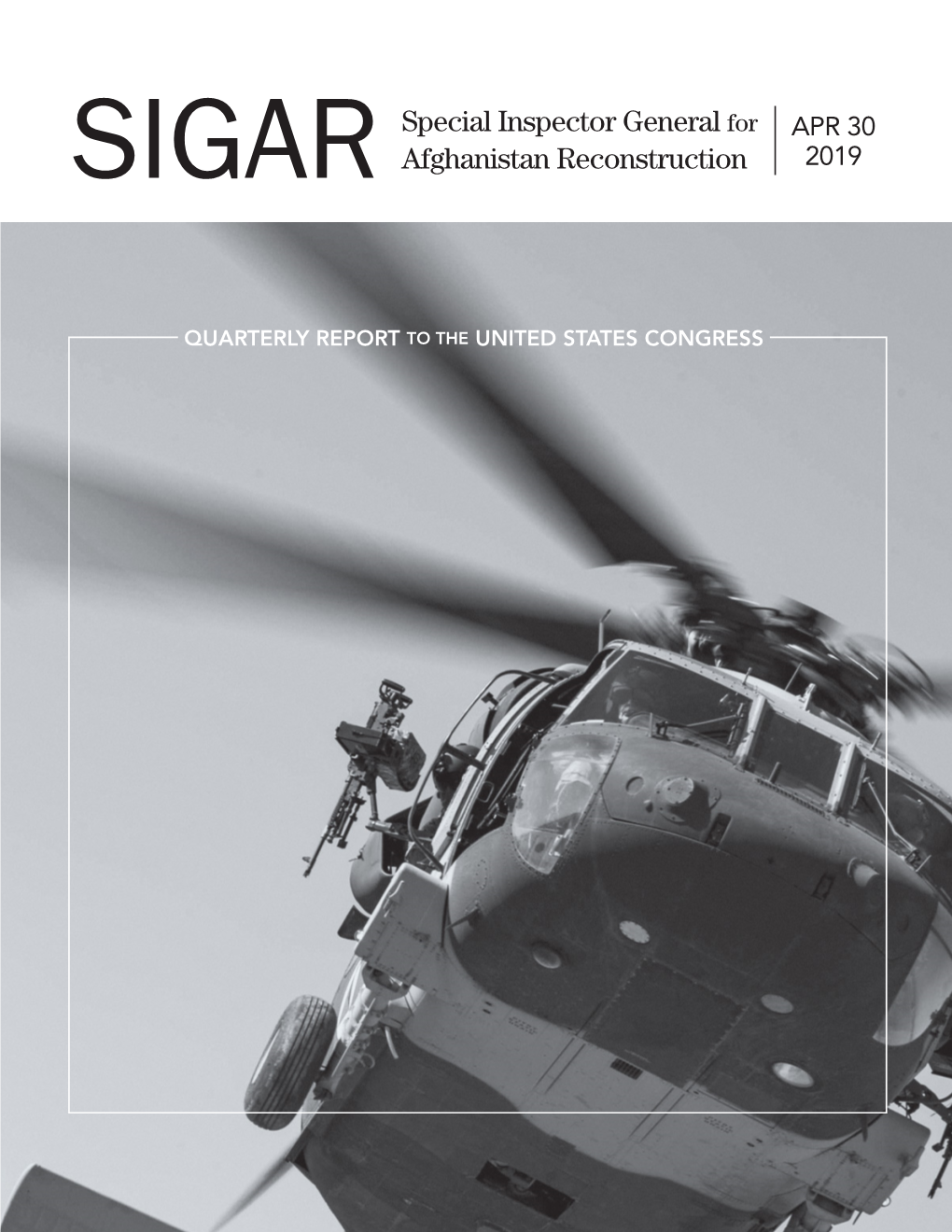 Special Inspector General for Afghanistan Reconstruction (SIGAR)