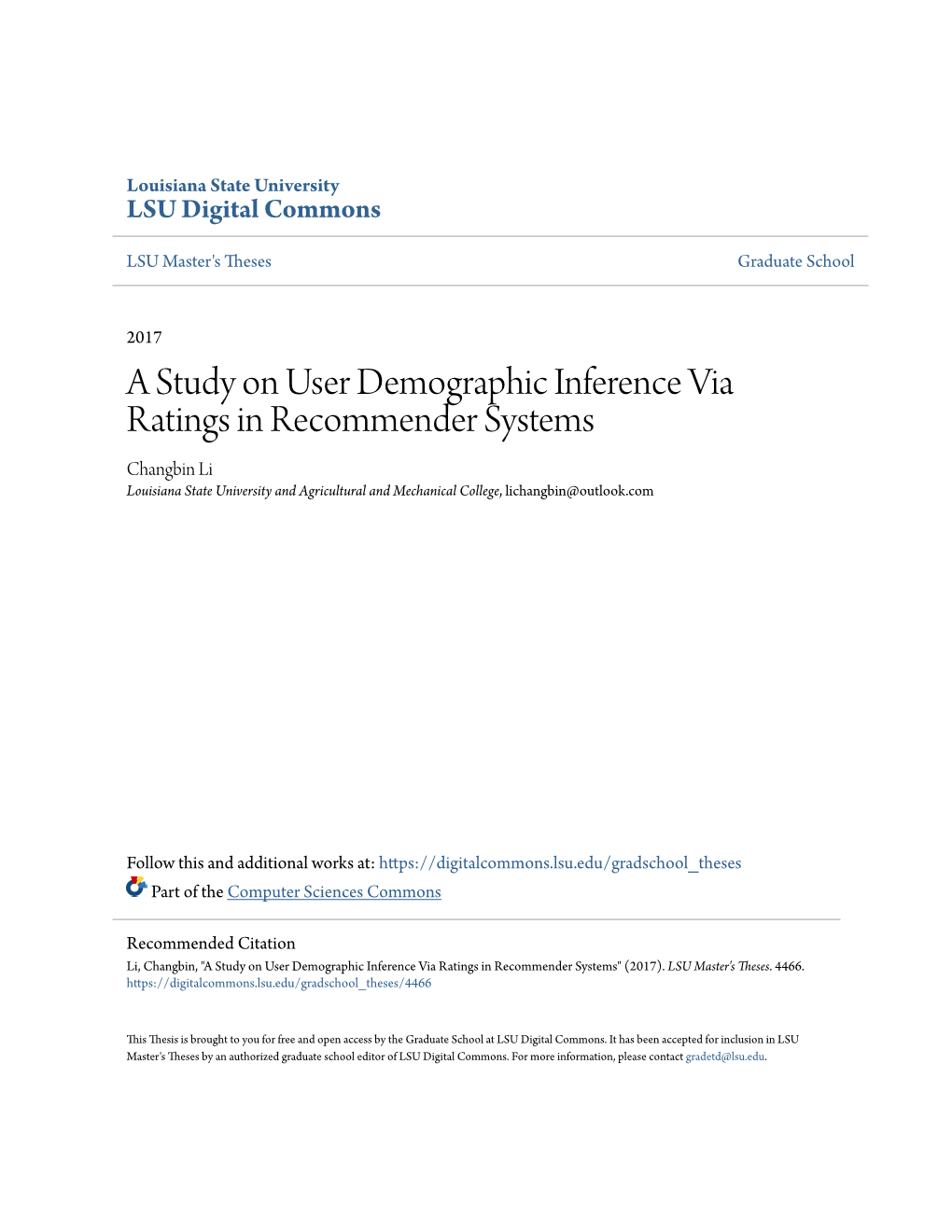 A Study on User Demographic Inference Via Ratings In