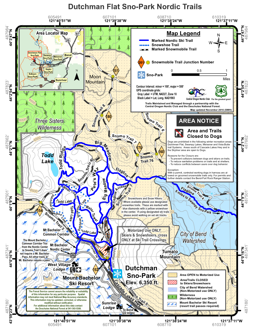 Dutchman Flat Sno-Park Nordic Trails 605491 607101 608710 610319 121°40'51