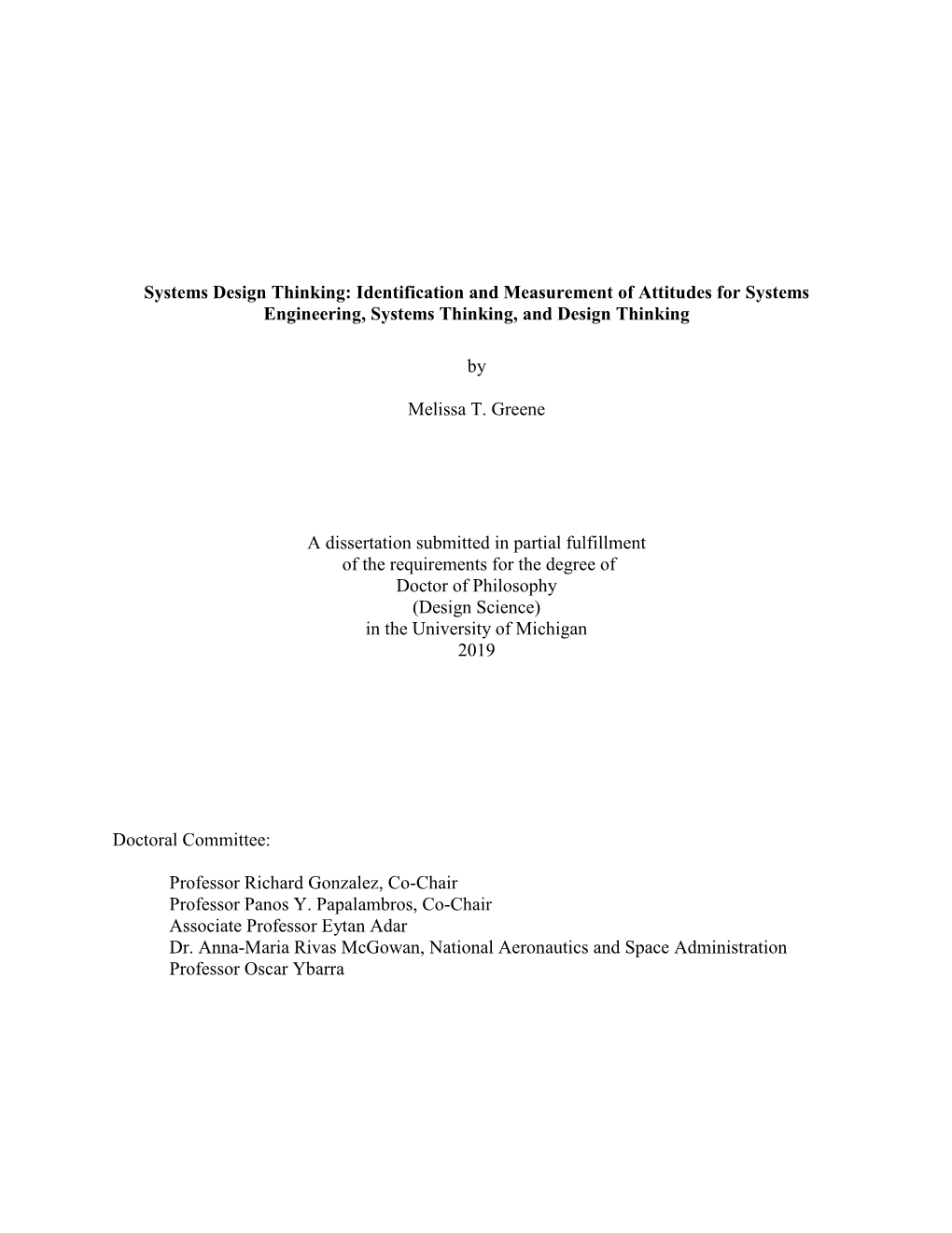 Systems Design Thinking: Identification and Measurement of Attitudes for Systems Engineering, Systems Thinking, and Design Thinking