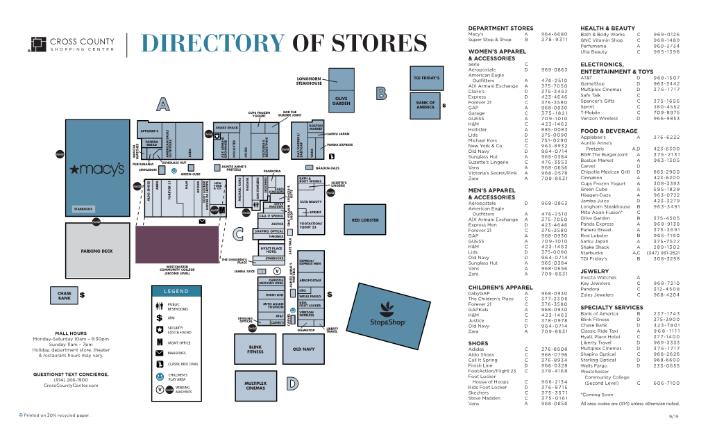 Directory of Stores