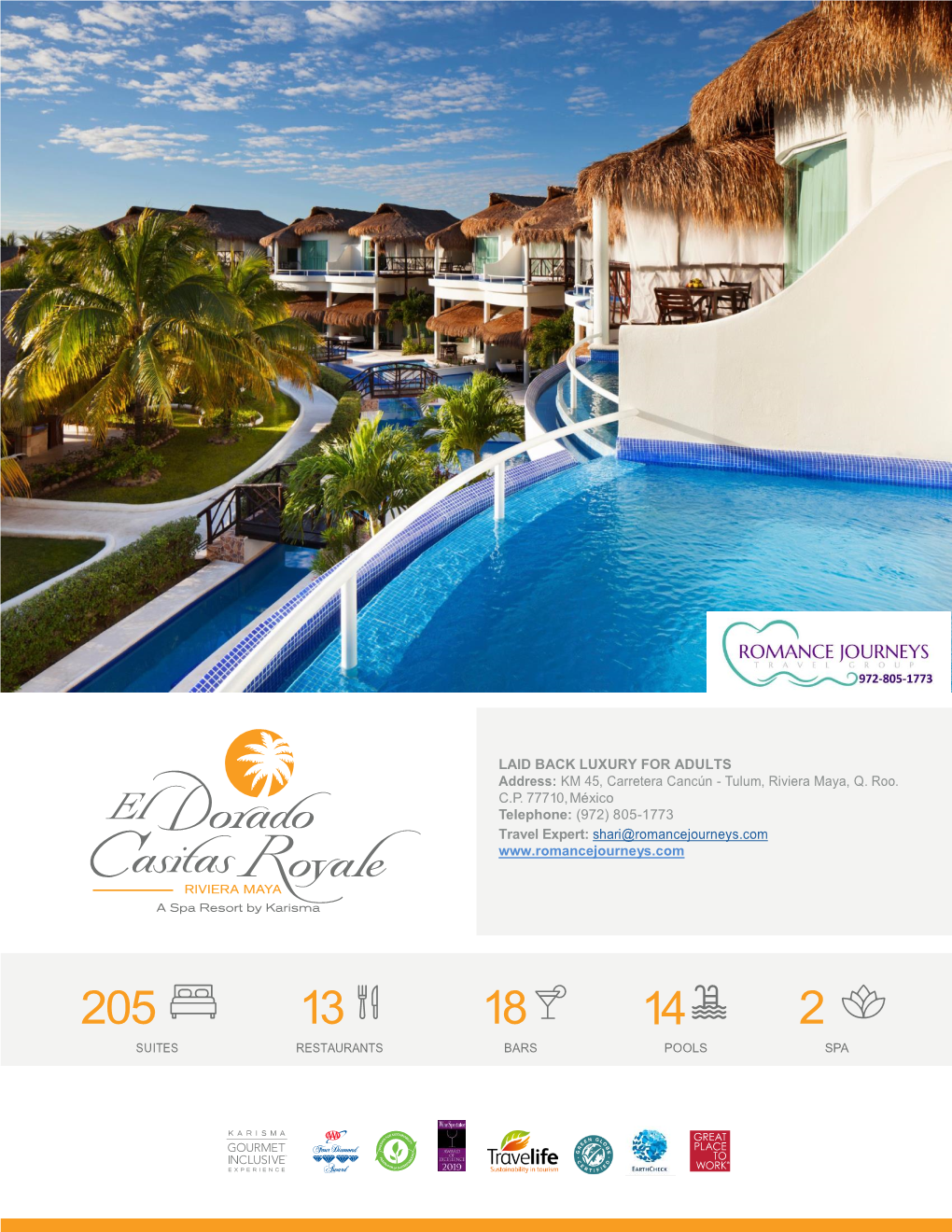 LAID BACK LUXURY for ADULTS Address: KM 45, Carretera Cancún - Tulum, Riviera Maya, Q