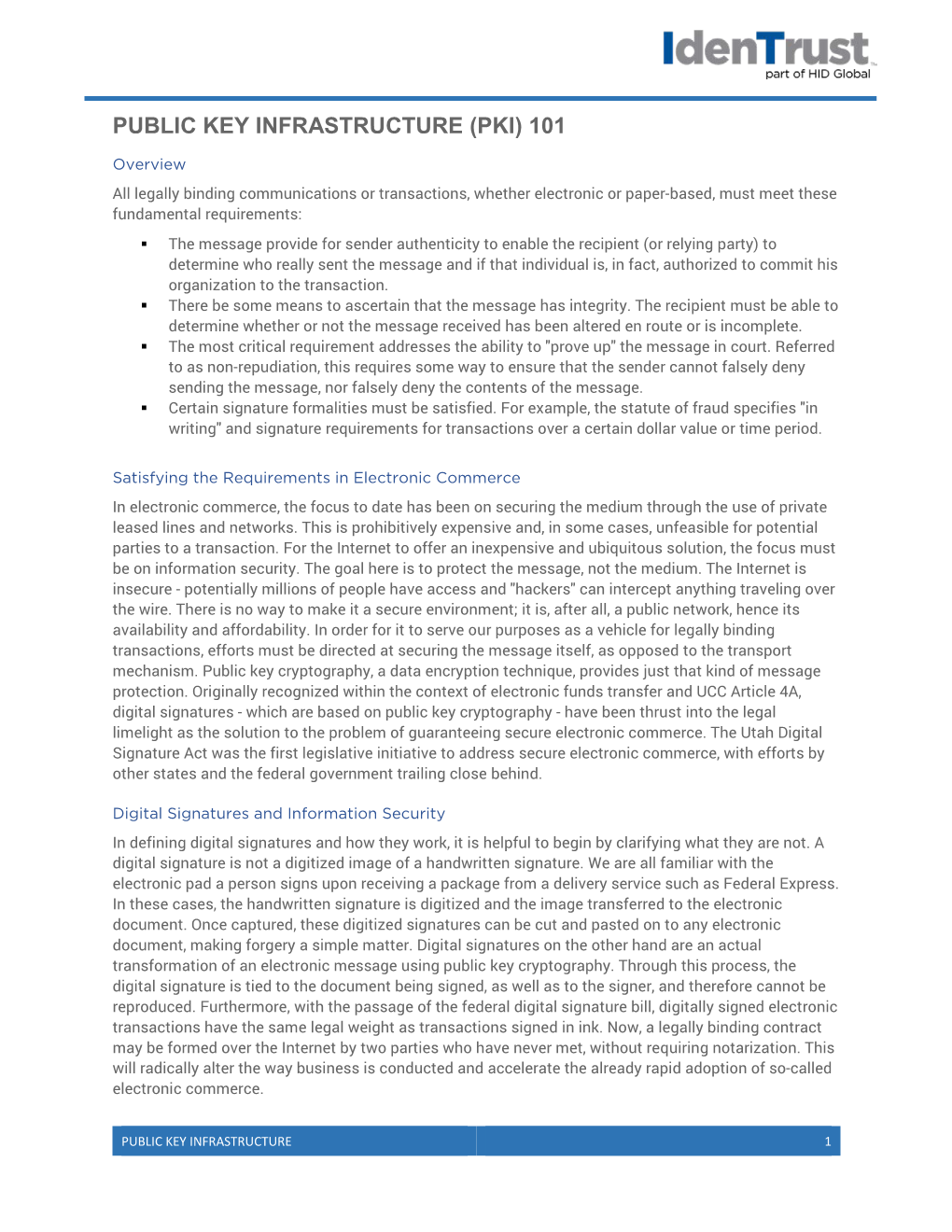 Public Key Infrastructure (Pki) 101