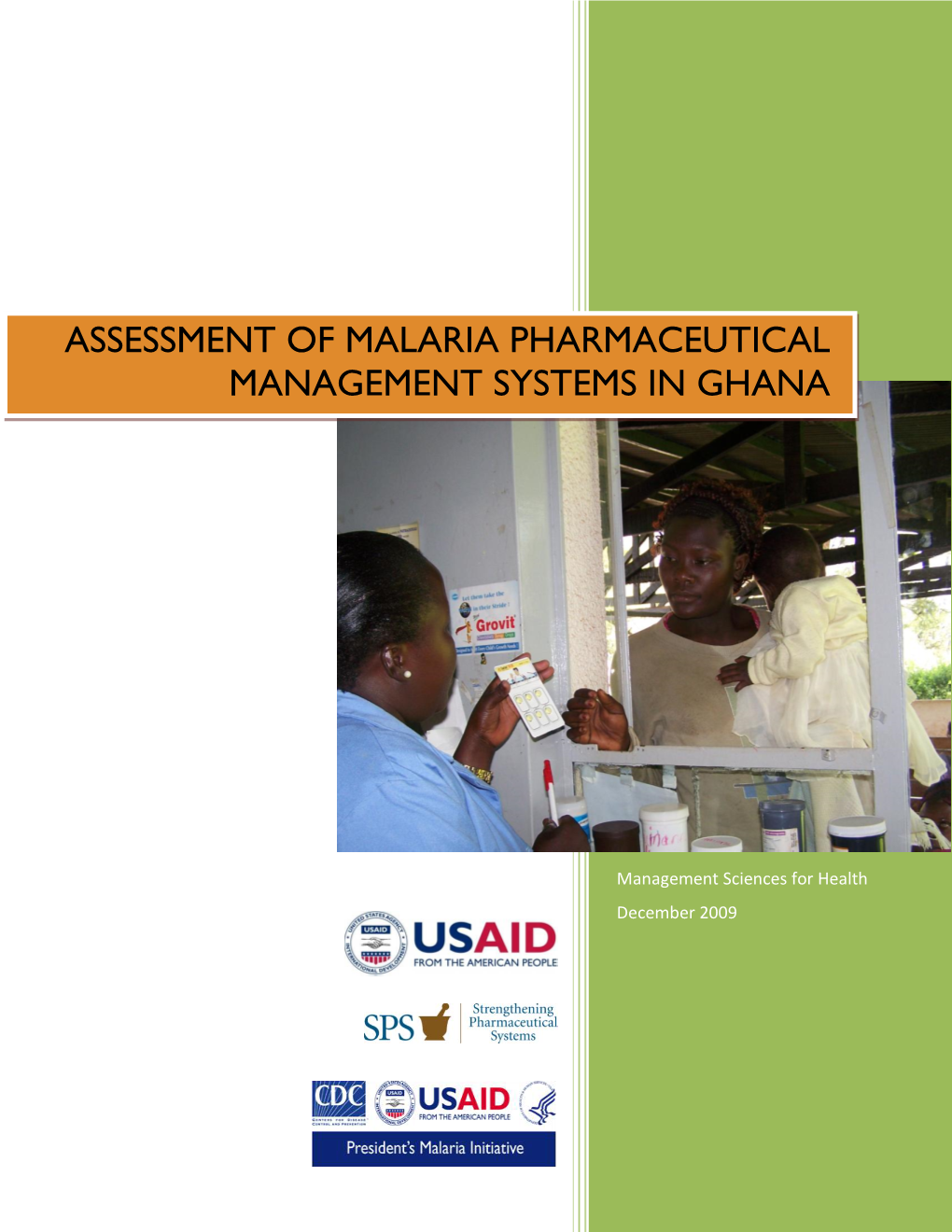 Assessment of Malaria Pharmaceutical