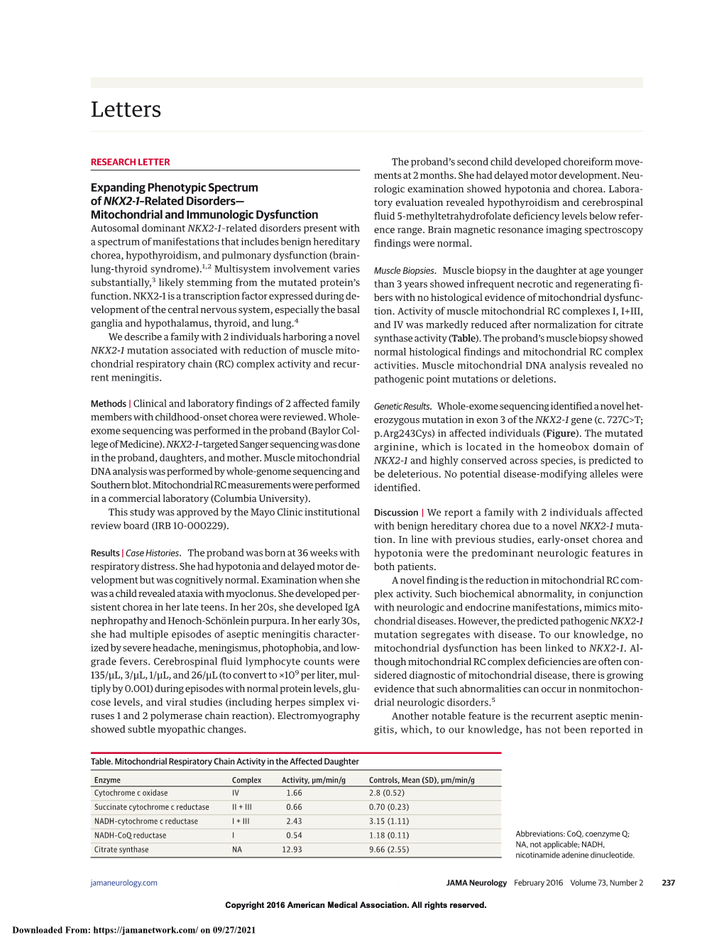 Expanding Phenotypic Spectrum of NKX2-1–Related Disorders