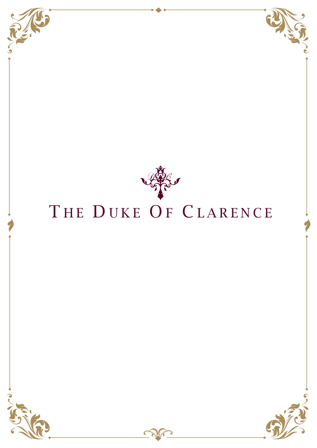 Menu Duke of Clarence (DOC WEB 5,12,17)