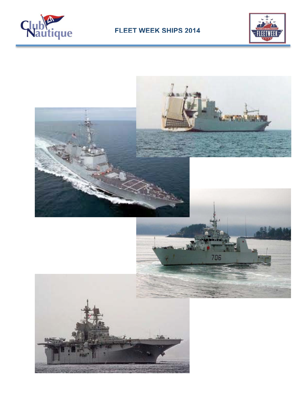 Fleet Week Ships 2014