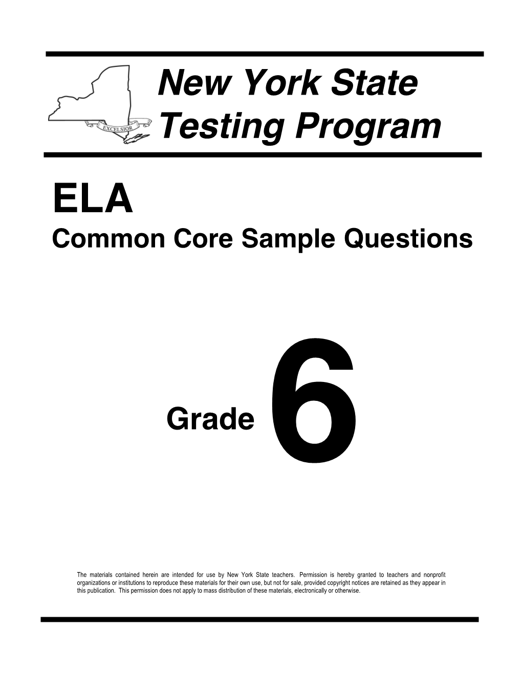 Common Core Sample Questions