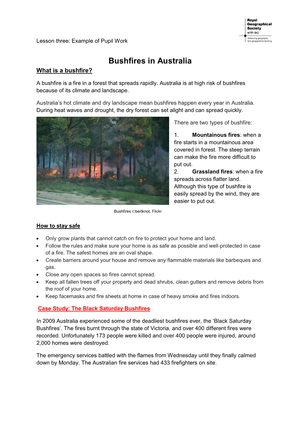 Bushfires in Australia What Is a Bushfire?