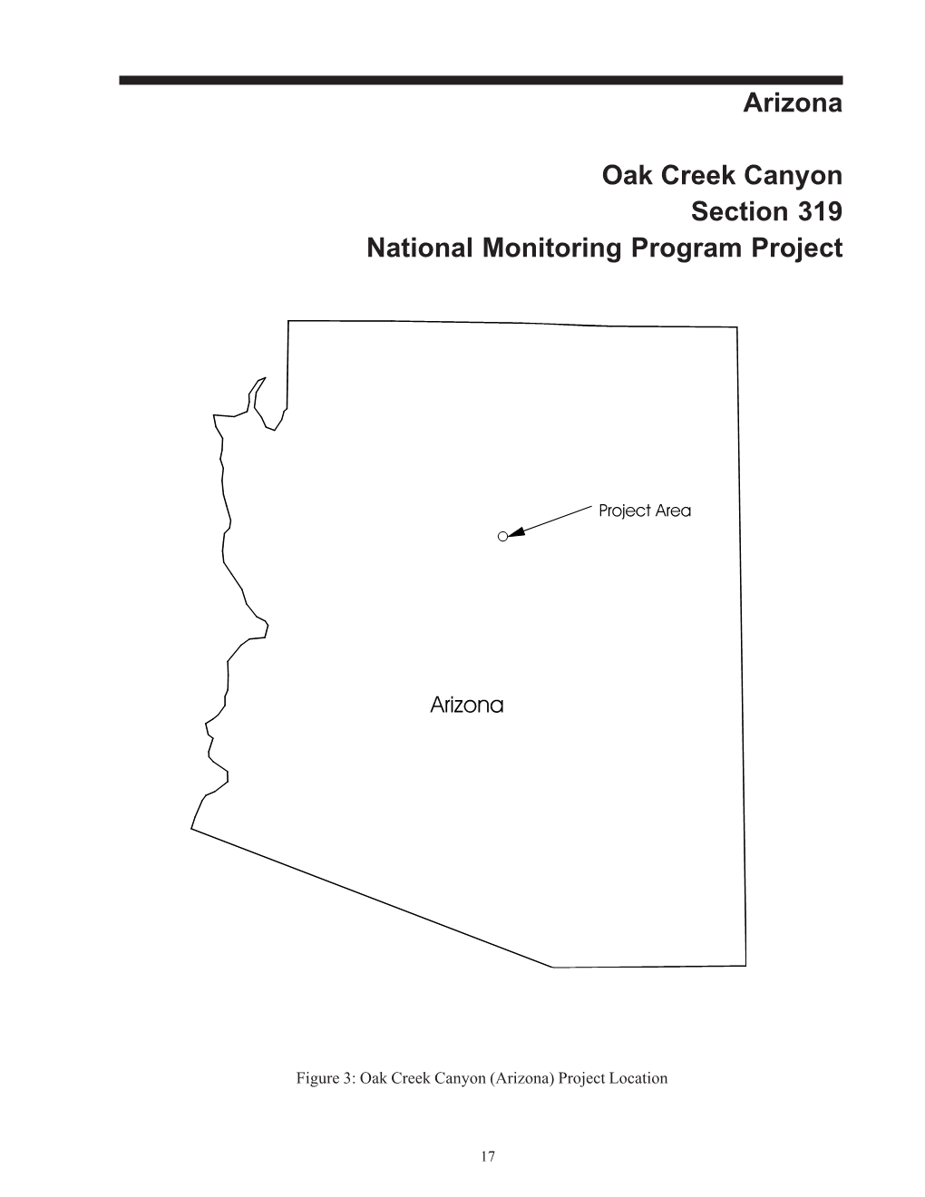 Arizona Oak Creek Canyon Section 319 National Monitoring Program