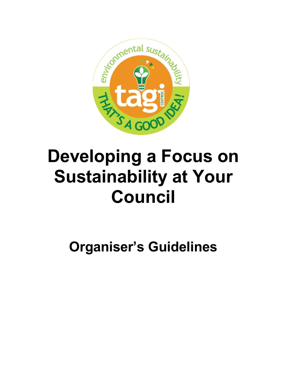 Developing a Focus on Sustainability at Your Council