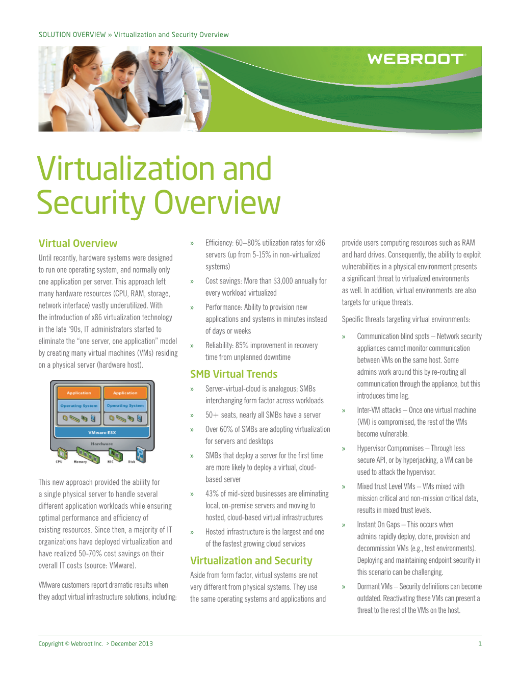 Virtualization and Security Overview