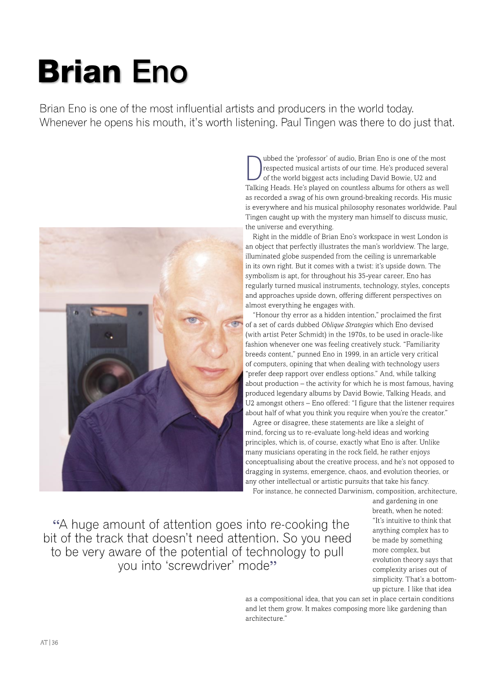 Brian Eno Issue 42