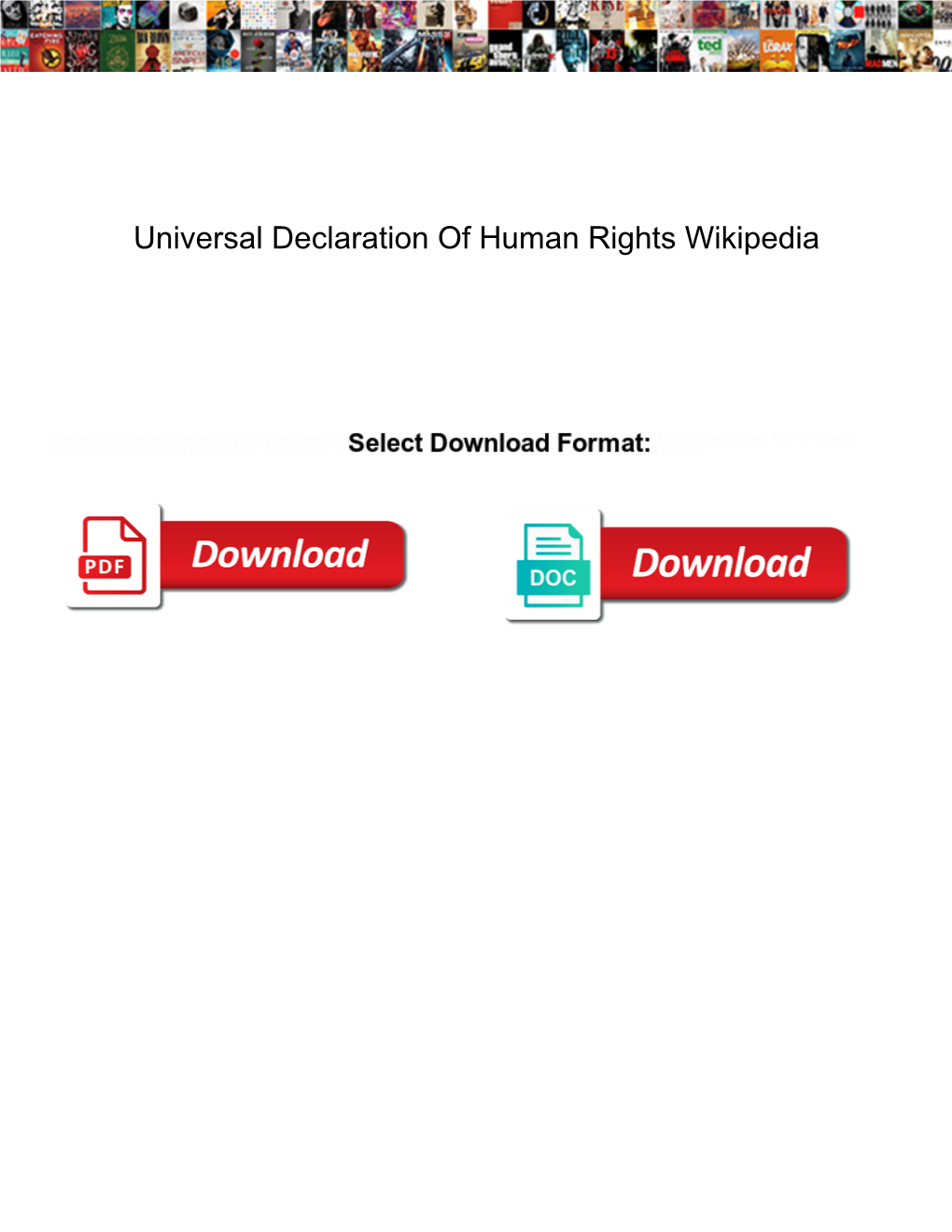 Universal Declaration of Human Rights Wikipedia