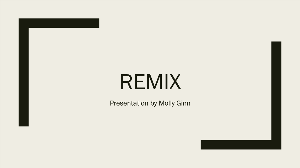 Presentation by Molly Ginn