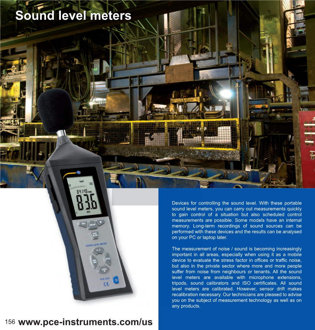 Sound Level Meter Catalog