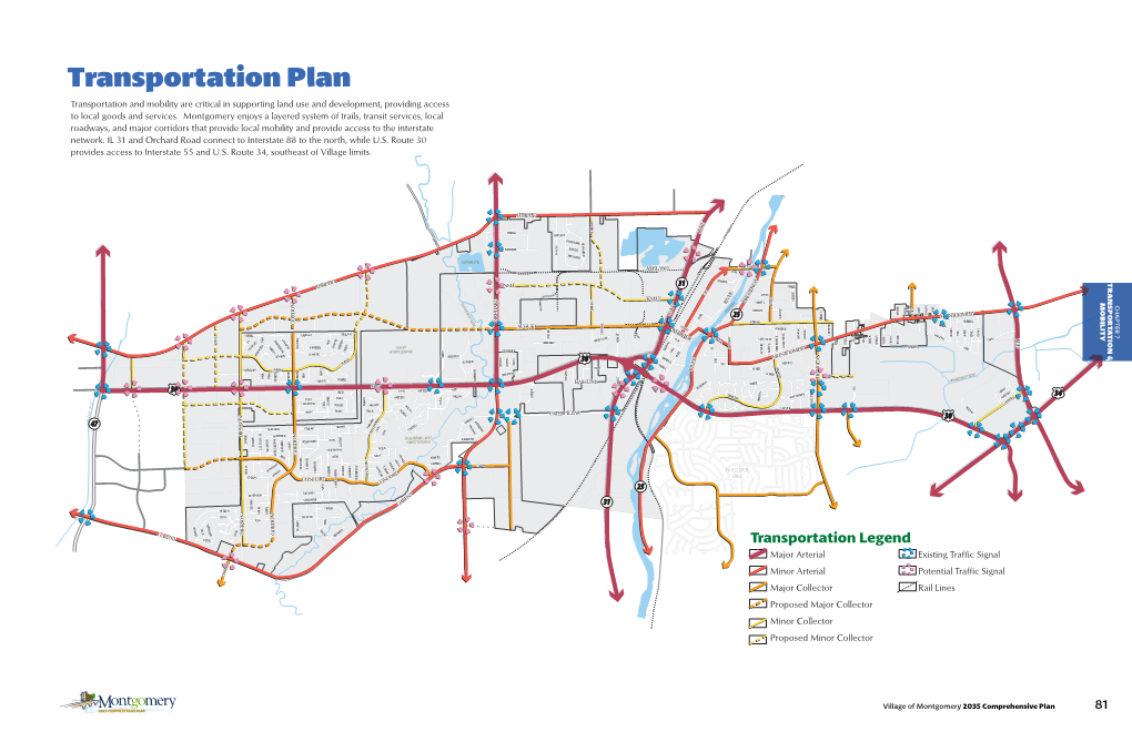 Transportation Plan Transportation and Mobility Are Critical in Supporting Land Use and Development, Providing Access to Local Goods and Services