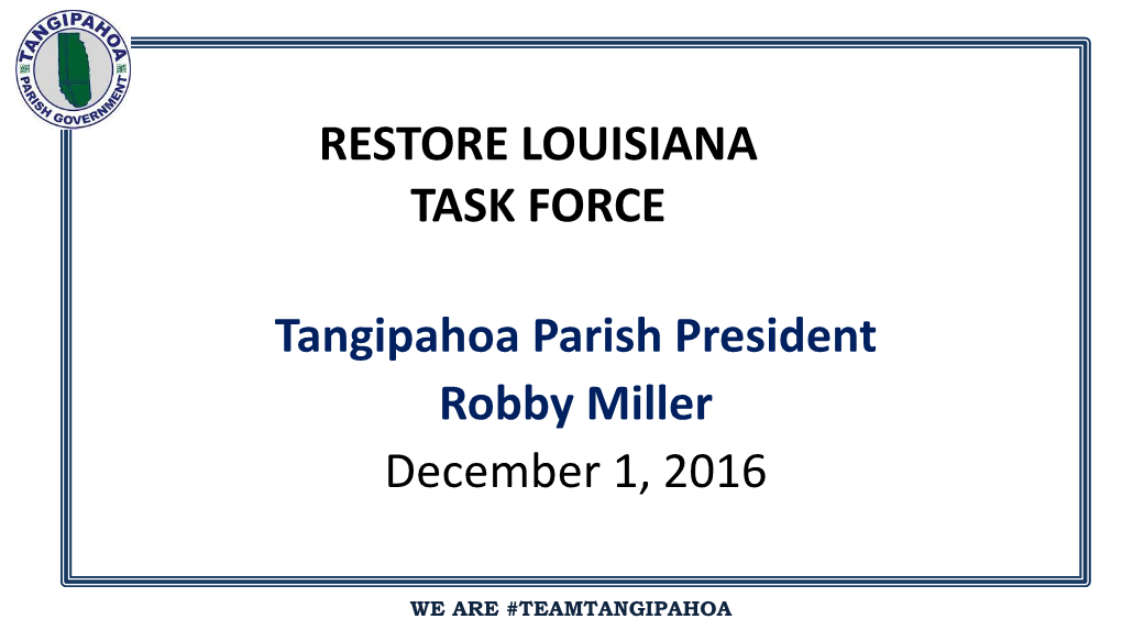 Restore Louisiana Task Force