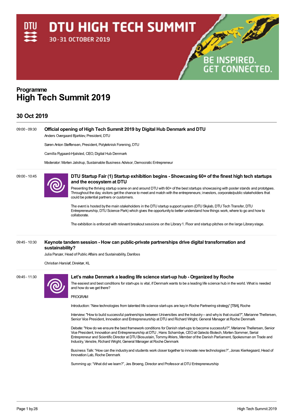 High Tech Summit 2019