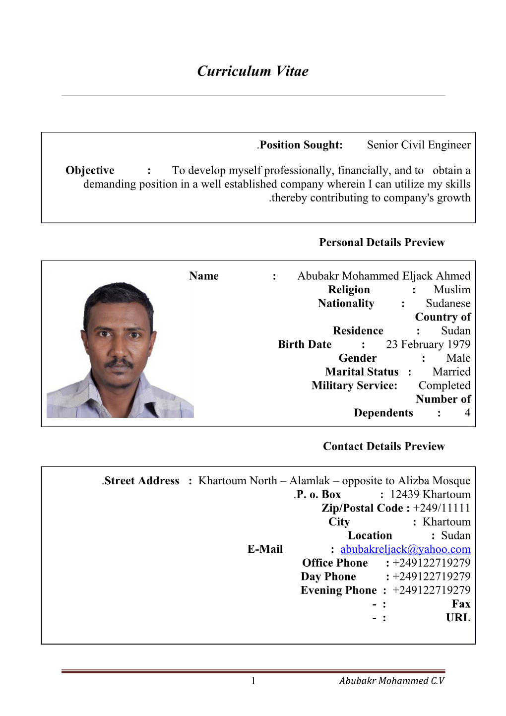 Curriculum Vitae s253