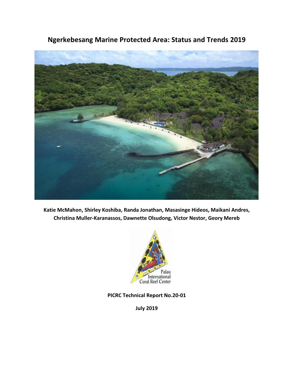 Ngerkebesang Marine Protected Area: Status and Trends 2019