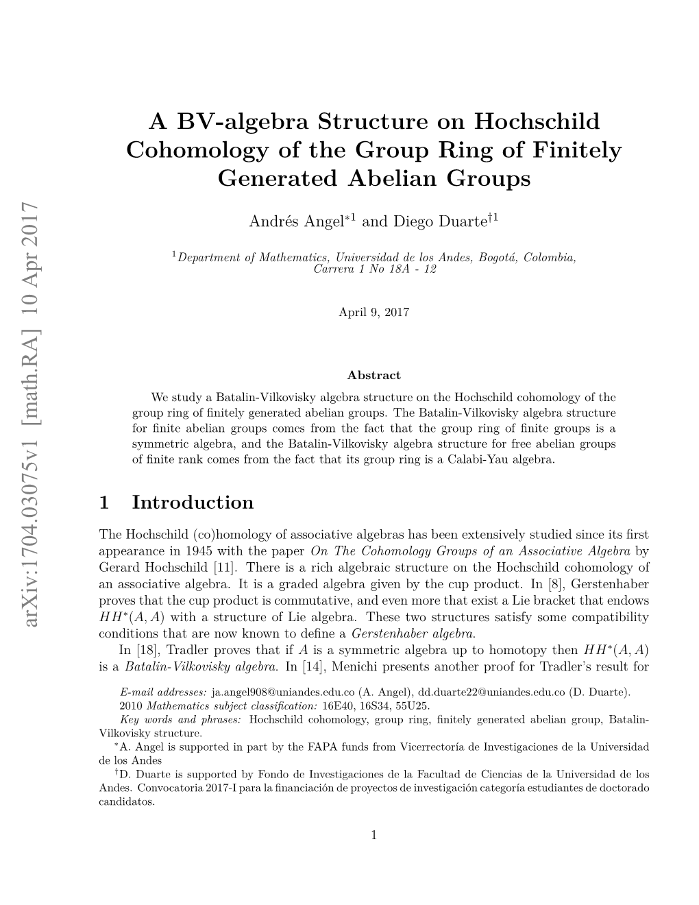 A BV-Algebra Structure on Hochschild Cohomology of the Group Ring Of