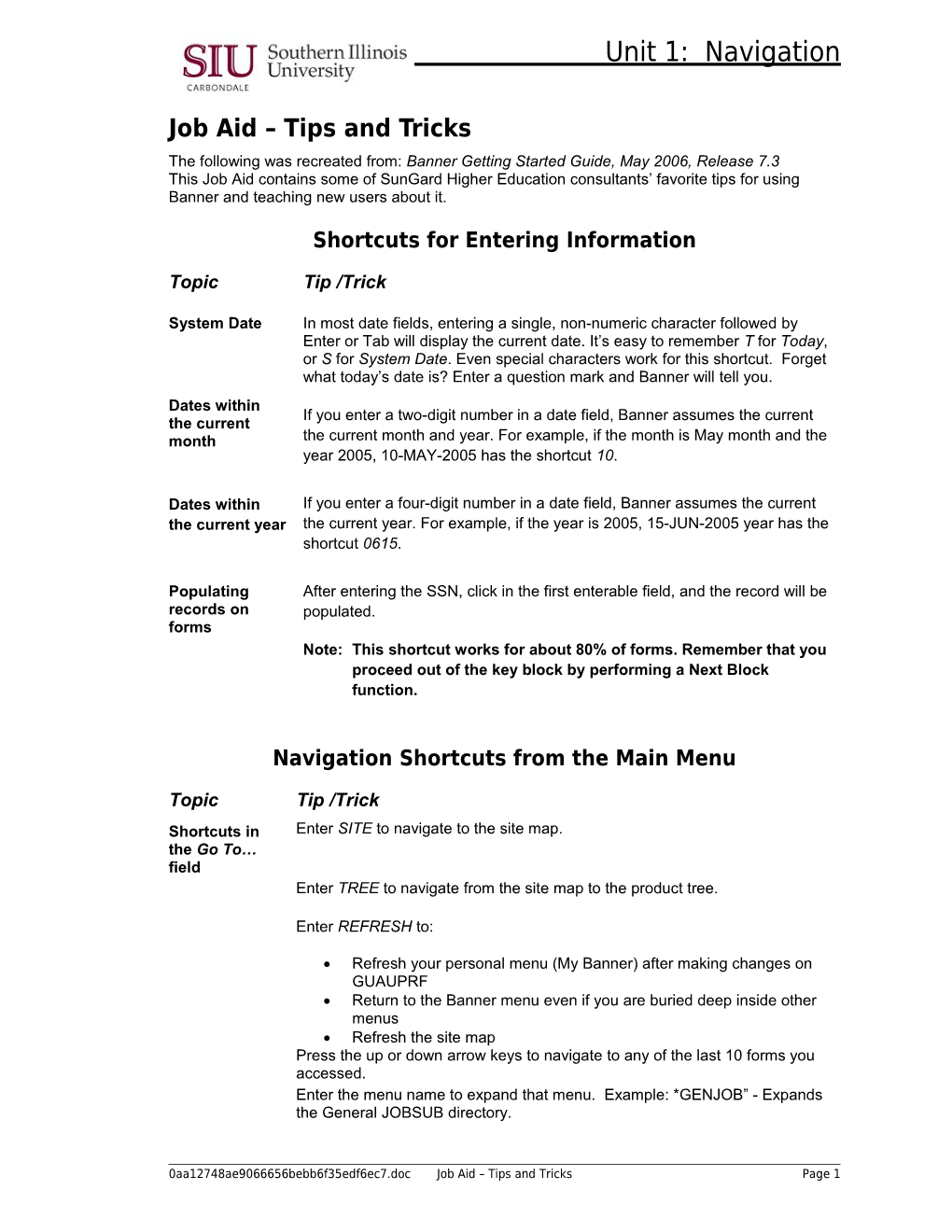 Instructors Guide Lesson Template