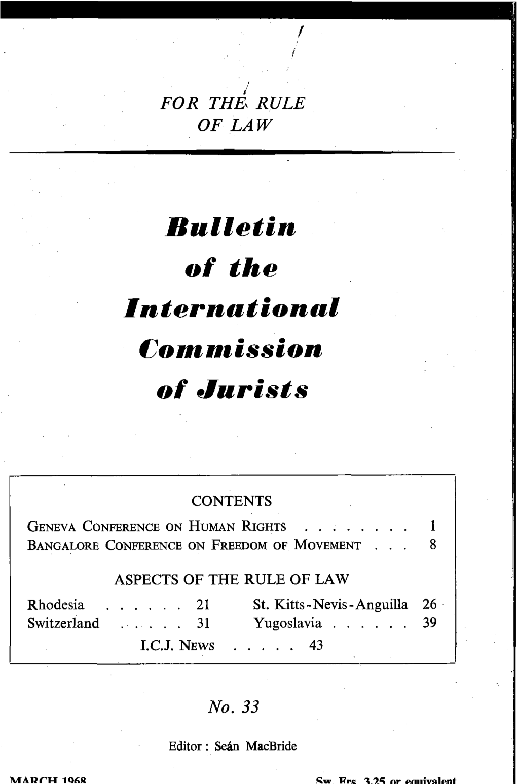 ICJ Bulletin-33-1968-Eng