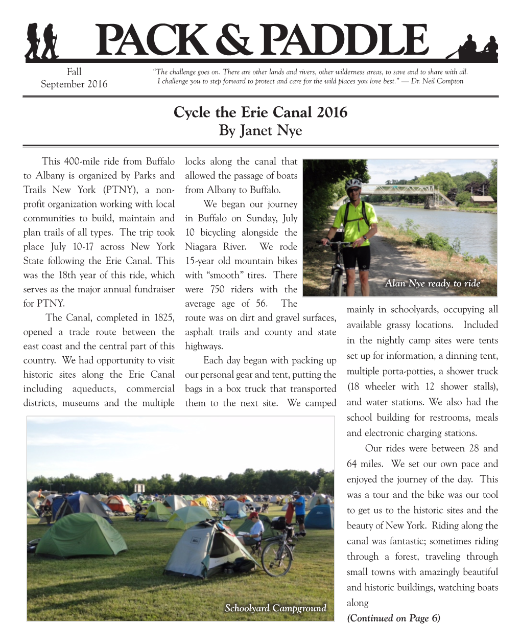 Cycle the Erie Canal 2016 by Janet